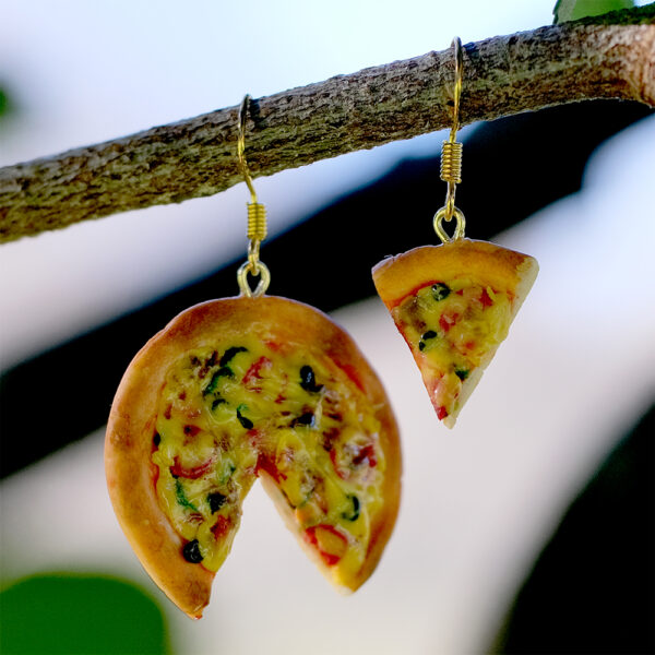 Pizza earrings - Image 4