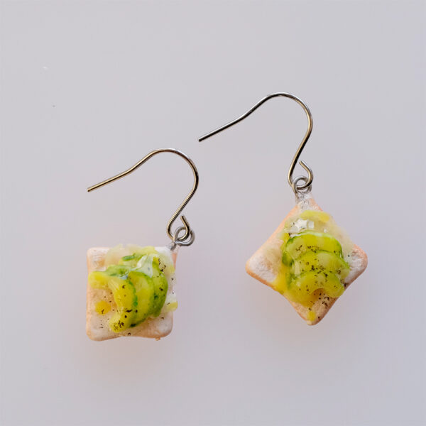 Avocado toast earrings