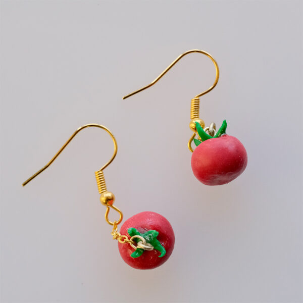 Tomato earrings