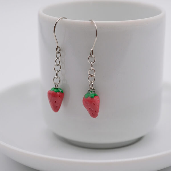 Strawberry earrings - Image 2